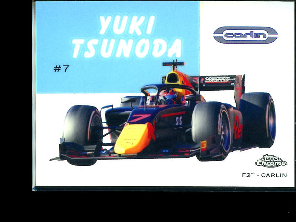 Yuki Tsunoda 2020 Topps F1 Chrome 1954 World On Wheels