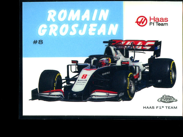 Romain Grosjean 2020 Topps F1 Chrome 1954 World On Wheels