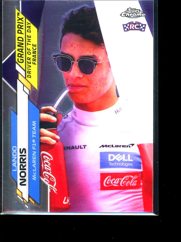 Lando Norris  2020 Topps F1 Chrome Driver of the Day RC