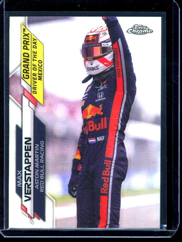 Max Verstappen 2020 Topps F1 Chrome Driver of the day Refractor