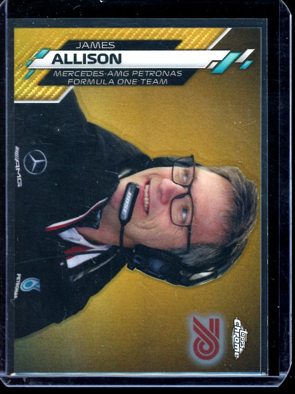 James Allison 2020 Topps F1 Chrome 70th Anniversary Gold