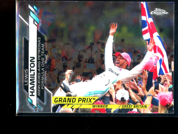 Lewis Hamilton 2020 Topps F1 Chrome Grand Prix Winner Great Britain