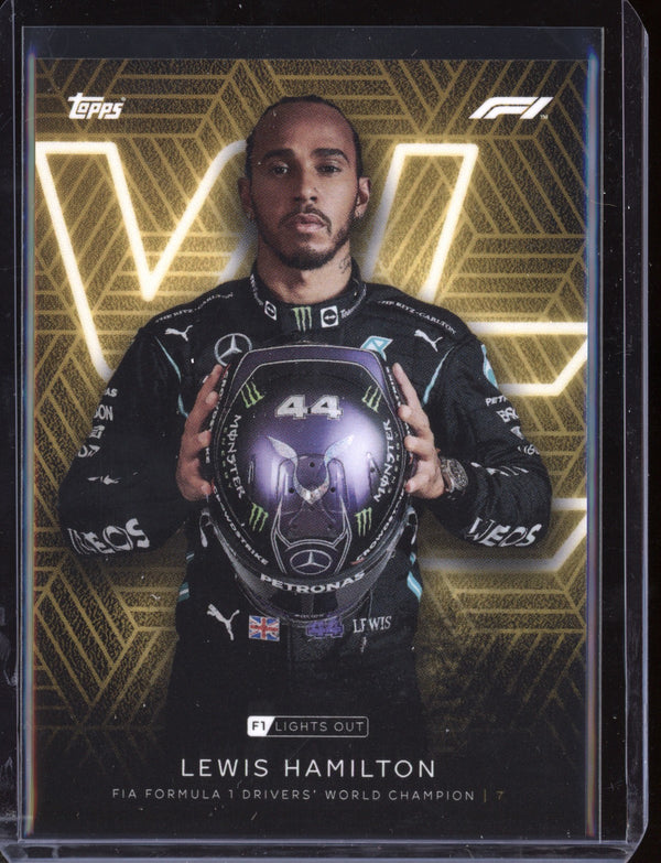 Lewis Hamilton 2021 Topps Lights Out World Champion