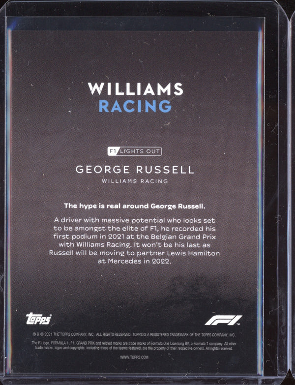 George Russell 2021 Topps Lights Out