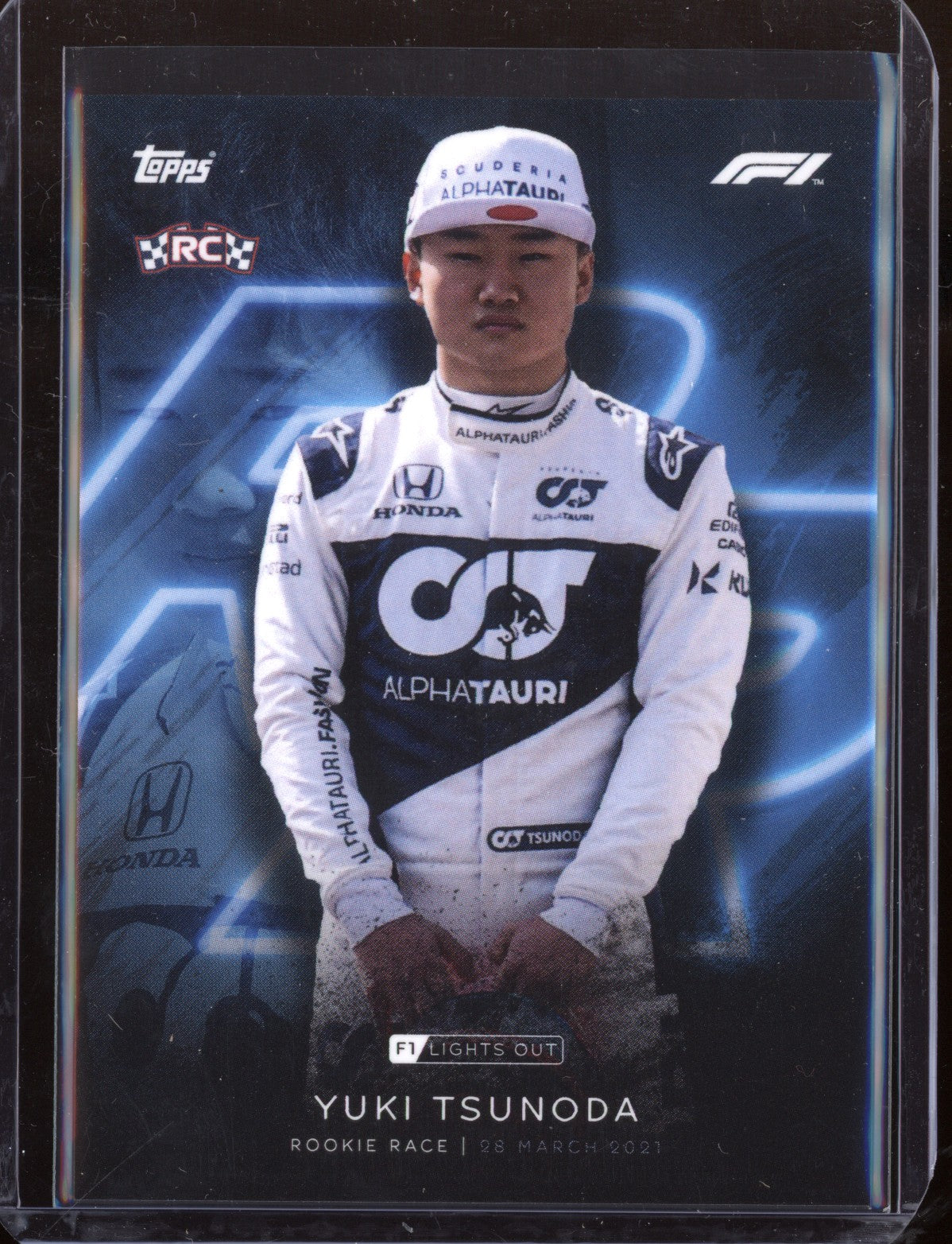 Yuki Tsunoda 2021 Topps Lights Out Rookie Race RC