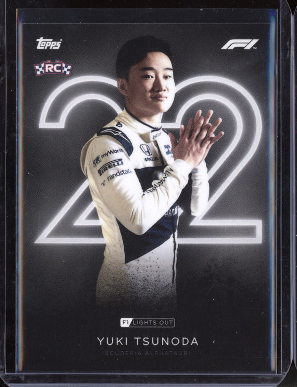 Yuki Tsunoda 2021 Topps Lights Out RC