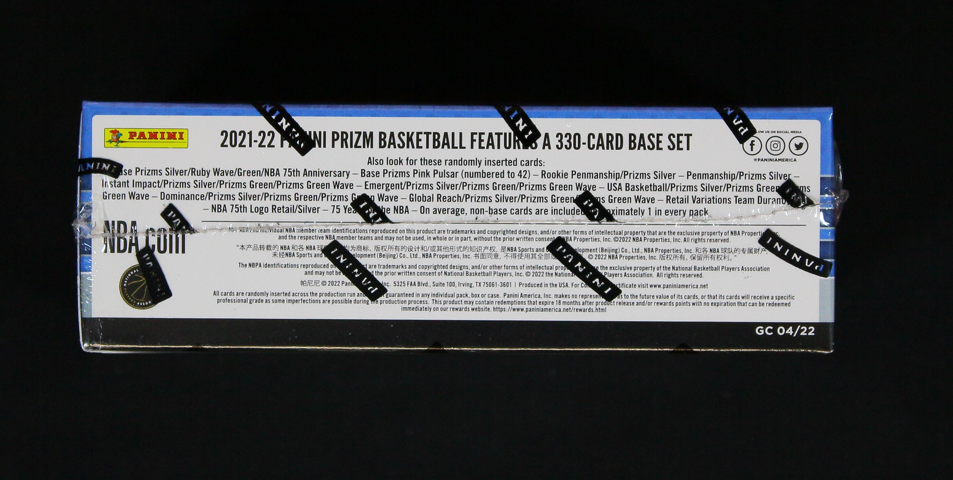 2021-22 Panini Prizm Basketball Retail Box - 24 packs Box - The Hobby