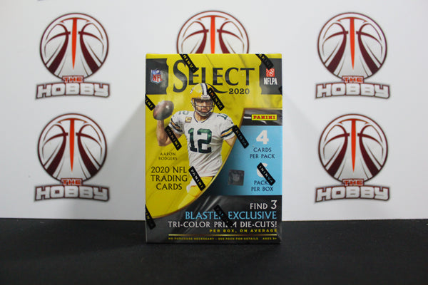 2020 Panini Select Football Tri-Color Die-Cut Prizm Blaster Box