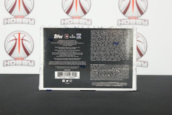 2022 Topps Inception Baseball Hobby Box