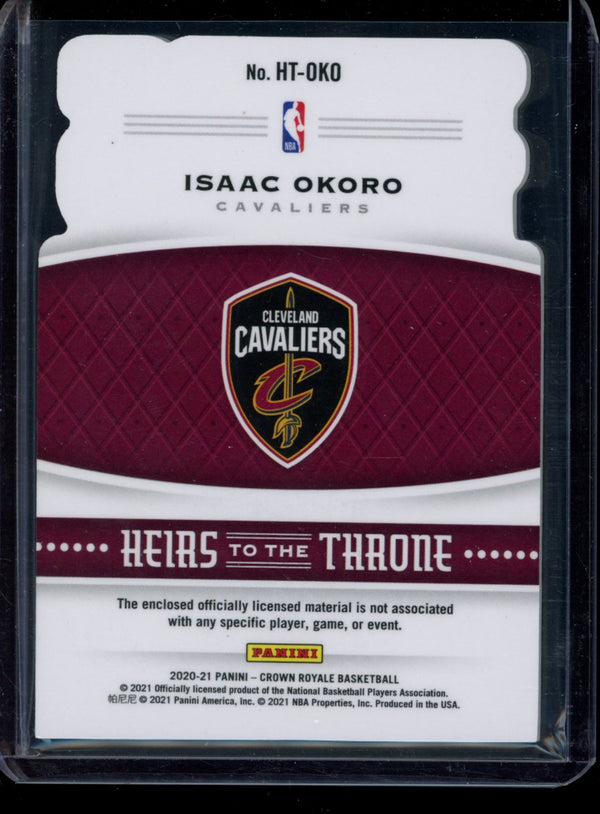 Isaac Okoro 2020-21 Panini Crown Royale Heirs to The Throne RC