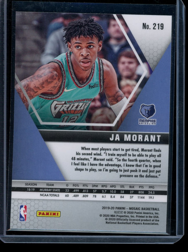 Ja Morant 2019-20 Panini Mosaic RC