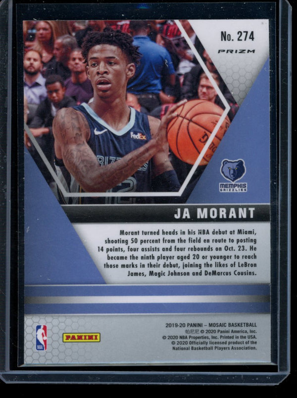 Ja Morant 2019-20 Panini Mosaic Mosaic RC