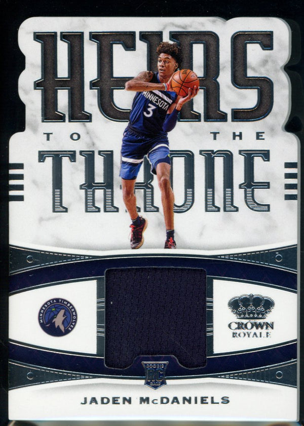 Jaden McDaniels 2020-21 Panini Crown Royale Heirs to The Throne RC