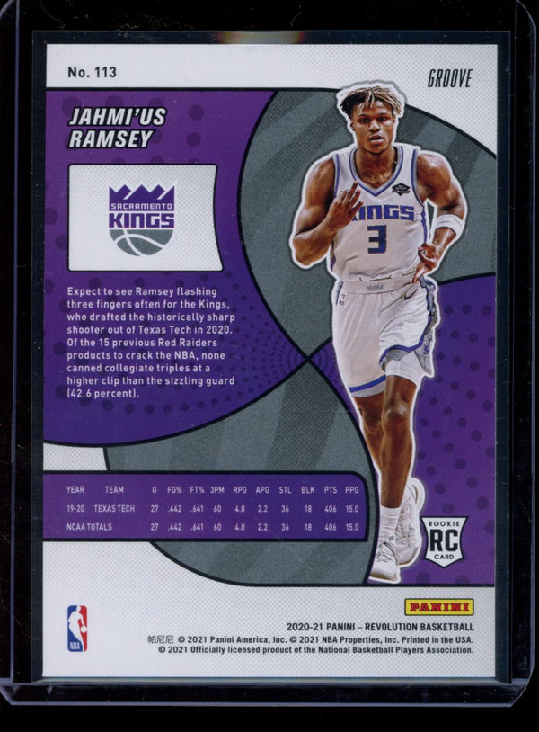 Jahmi'us Ramsey 2020-21 Panini Revolution Groove RC