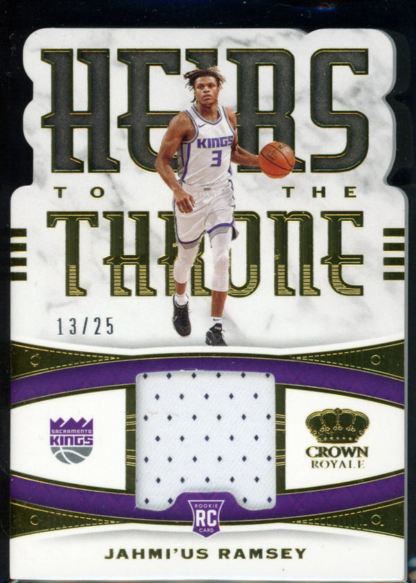 Jahmi'us Ramsey 2020-21 Panini Crown Royale Heirs to The Throne Gold RC 13/25