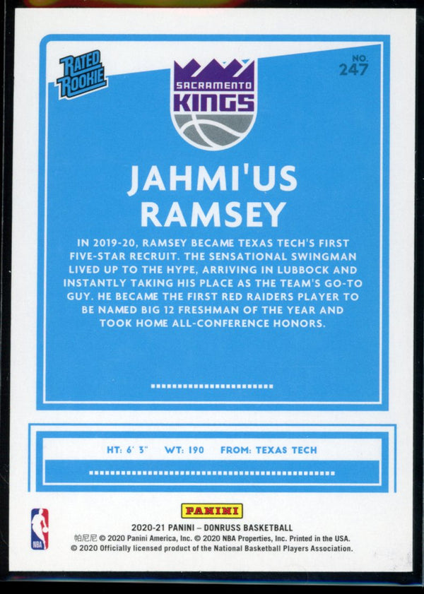 Jahmi'us Ramsey 2020-21 Panini Donruss RC