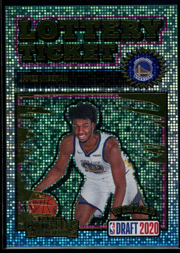 James Wiseman 2020-21 Panini Contenders Lottery Ticket RC