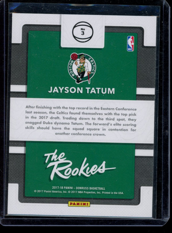 Jayson Tatum 2017-18 Panini Donruss The Rookies RC