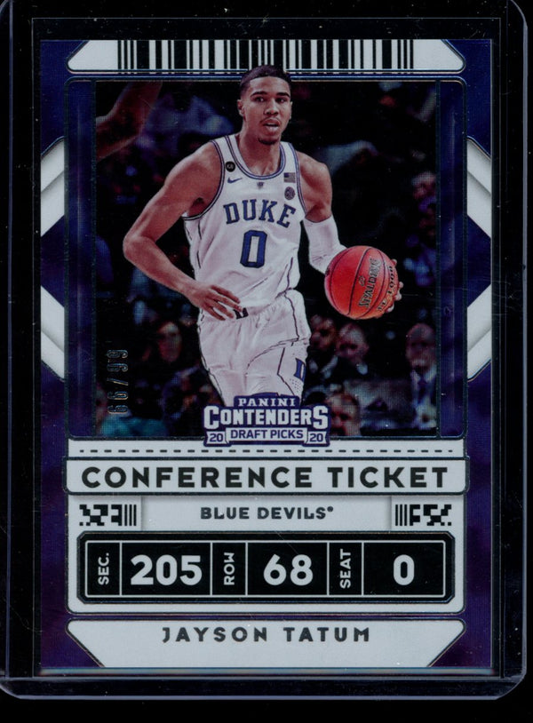 Jayson Tatum 2020 Panini Contenders Draft Picks Conference Ticket 66/99