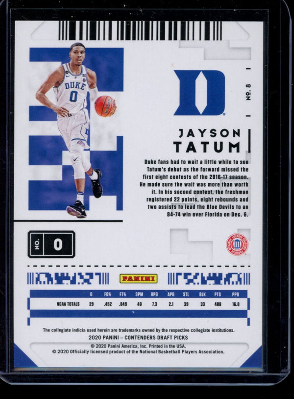 Jayson Tatum 2020 Panini Contenders Draft Picks Conference Ticket 66/99