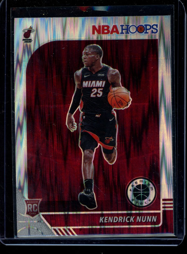 Kendrick Nunn 2019-20 Panini Hoops Premium Silver Flash RC