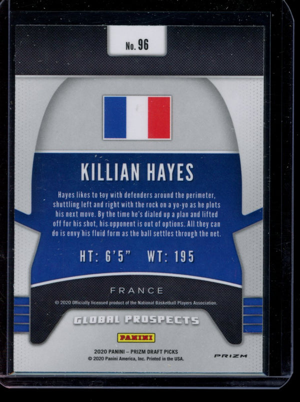 Killian Hayes 2020 Panini Prizm Draft Picks Global Prospects Hyper RC