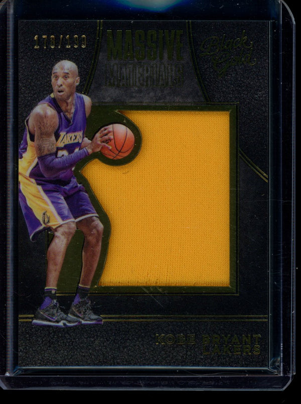 Kobe Bryant 2015-16 Panini Black Gold  Massive Materials 178/199