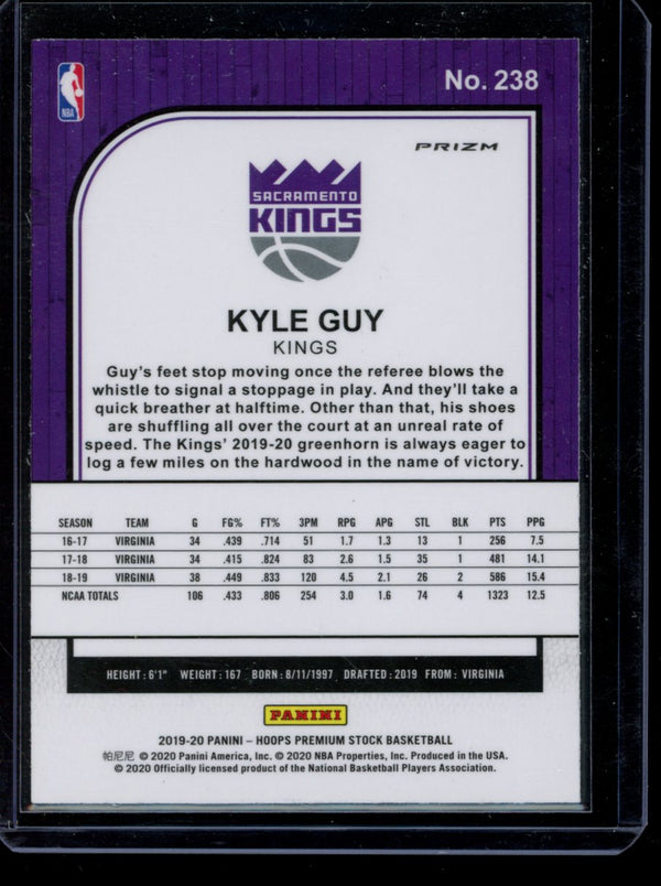 Kyle Guy 2019-20 Panini Hoops Premium Red Flash RC