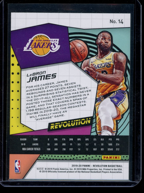 Lebron James  2019-20 Panini Revolution