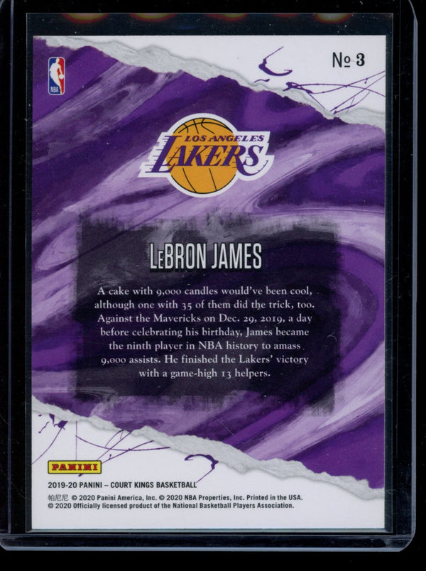 Lebron James  2019-20 Panini Court Kings