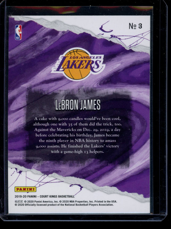 Lebron James  2019-20 Panini Court Kings