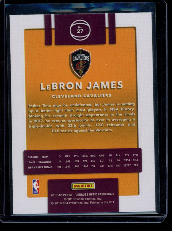 Lebron James  2017-18 Panini Optic