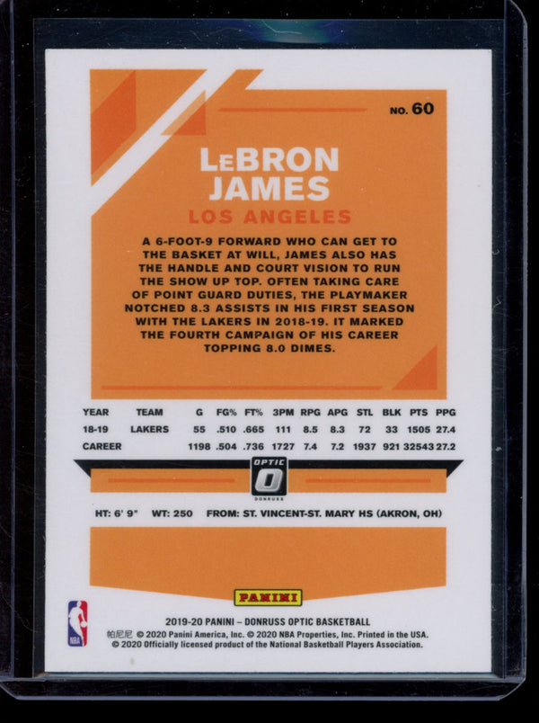 Lebron James  2019-20 Panini Optic