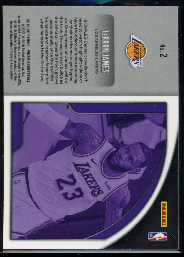 Lebron James  2019-20 Panini Prizm Get Hyped