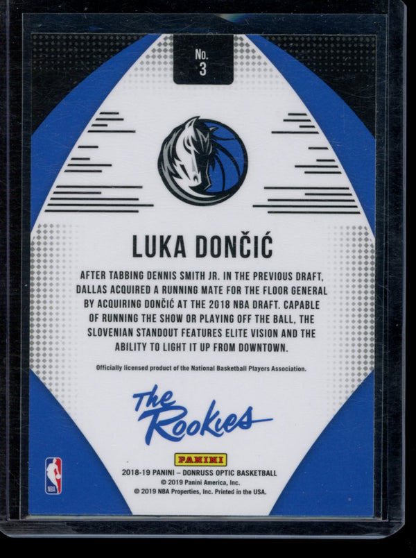 Luka Doncic 2018-19 Panini Optic The Rookies RC