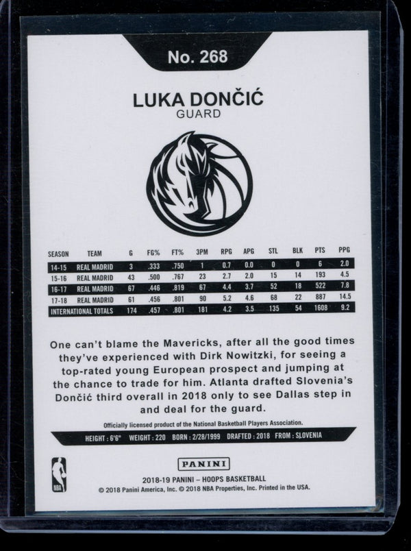 Luka Doncic 2018-19 Panini Hoops RC