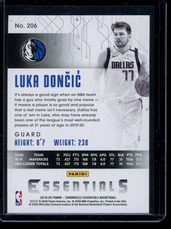 Luka Doncic 2019-20 Panini Chronicles Essentials