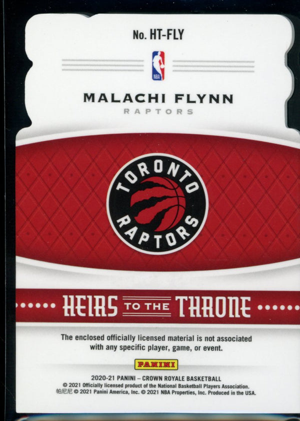 Malachi Flynn 2020-21 Panini Crown Royale Heirs to the Throne RC
