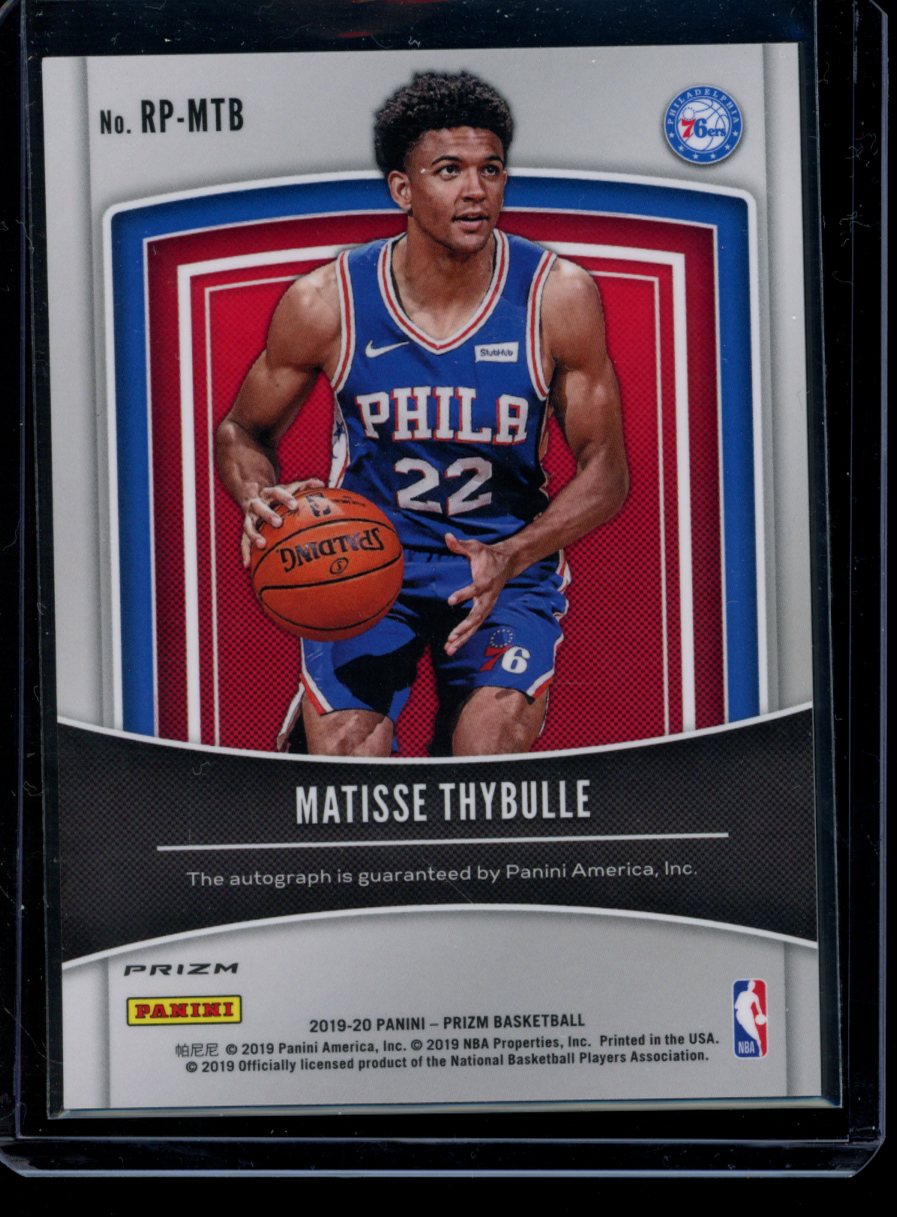 Matisse Thybulle 2019-20 Panini Prizm Rookie Penmanship Silver RC