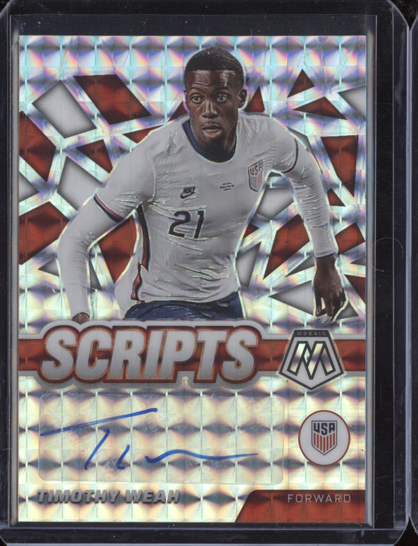 Timothy Weah 2021-22 Panini Mosaic Road to World Cup S-TWE Scripts