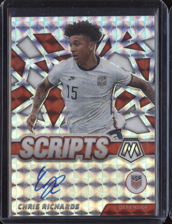 Chris Richards 2021-22 Panini Mosaic Road to World Cup S-CR Scripts