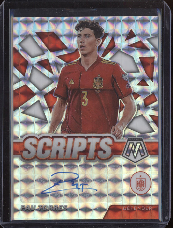 Pau Torres 2021-22 Panini Mosaic Road to World Cup S-PT Scripts