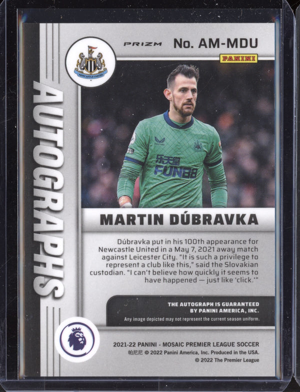 Martin Dubravka 2021-22 Panini Mosaic PL Autograph