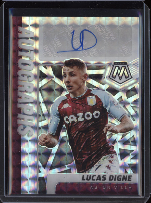 Lucas Digne 2021-22 Panini Mosaic PL Autograph