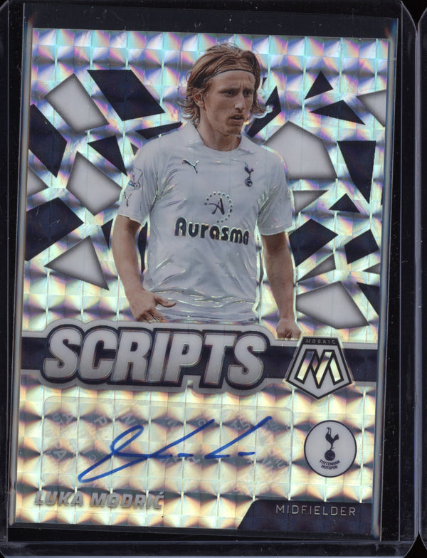 Luka Modric 2021-22 Panini Mosaic PL Scripts Auto