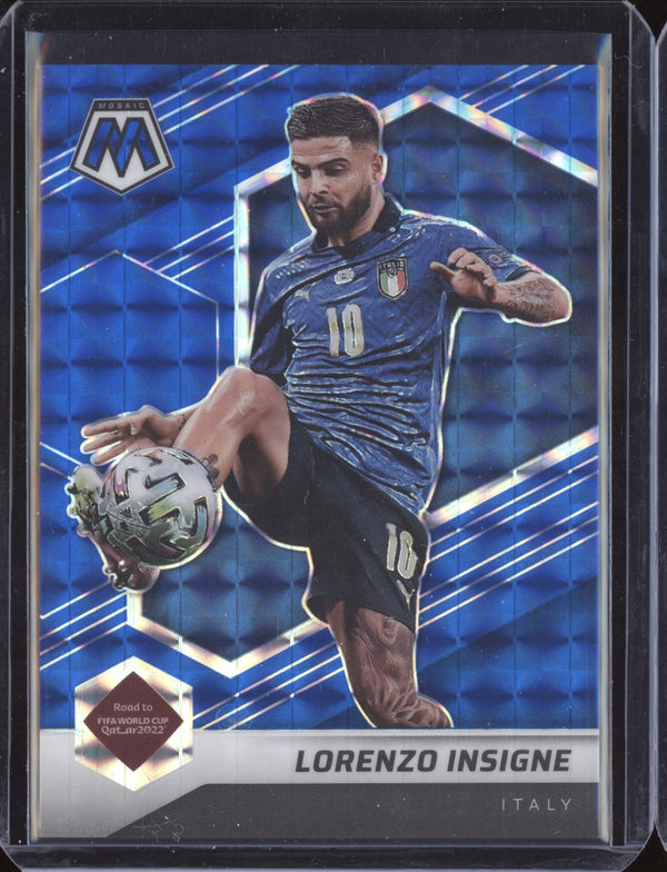 Lorenzo Pellegrini 2021-22 Panini Mosaic Road to World Cup 27 Blue 46/99