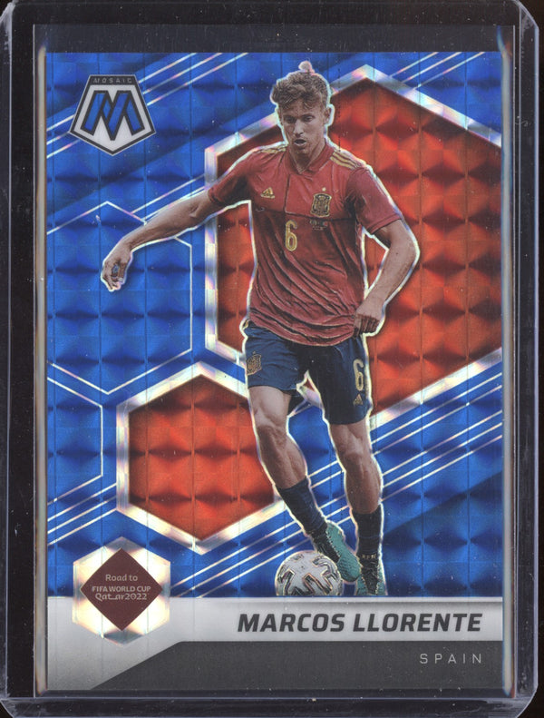 Marcos Llorente 2021-22 Panini Mosaic Road to World Cup 123 Blue 52/99