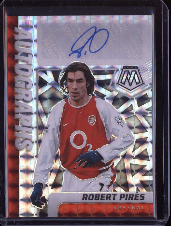 Robert Pires  2021-22 Panini Mosaic PL Autograph