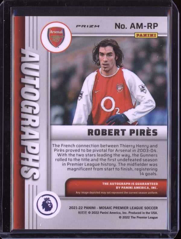 Robert Pires  2021-22 Panini Mosaic PL Autograph