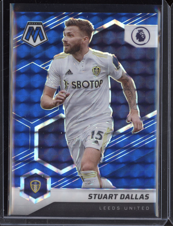 Stuart Dallas 2021-22 Panini Mosaic PL Blue Mosaic 67/99